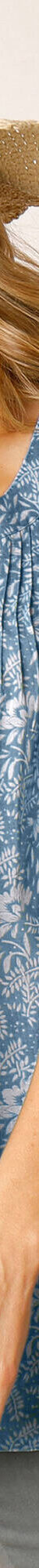Tweekleurige, bedrukte tuniek (grijsblauw / wit) Tweekleurige, bedrukte tuniek (grijsblauw / wit)
